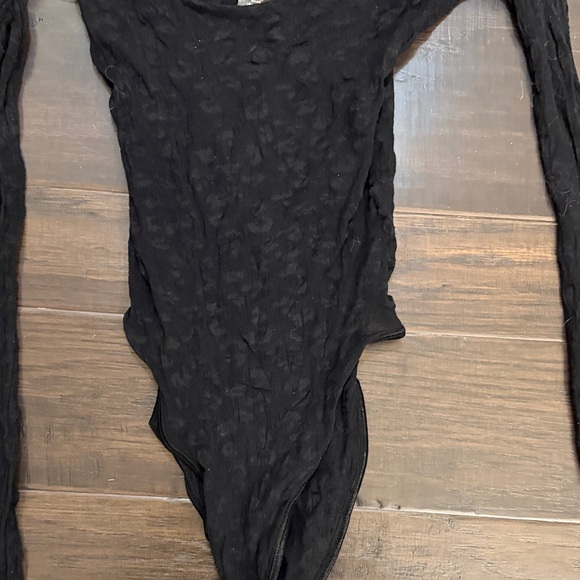 Black Long Sleeve Bodysuit - Picture 2 of 5
